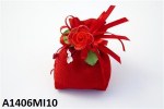 A1406MI10 - Sacchetto Rosso di Yuta Mini A1406MI10 Sacchetto mini in yuta rossa per bomboniere Natale matrimonio laurea confetti